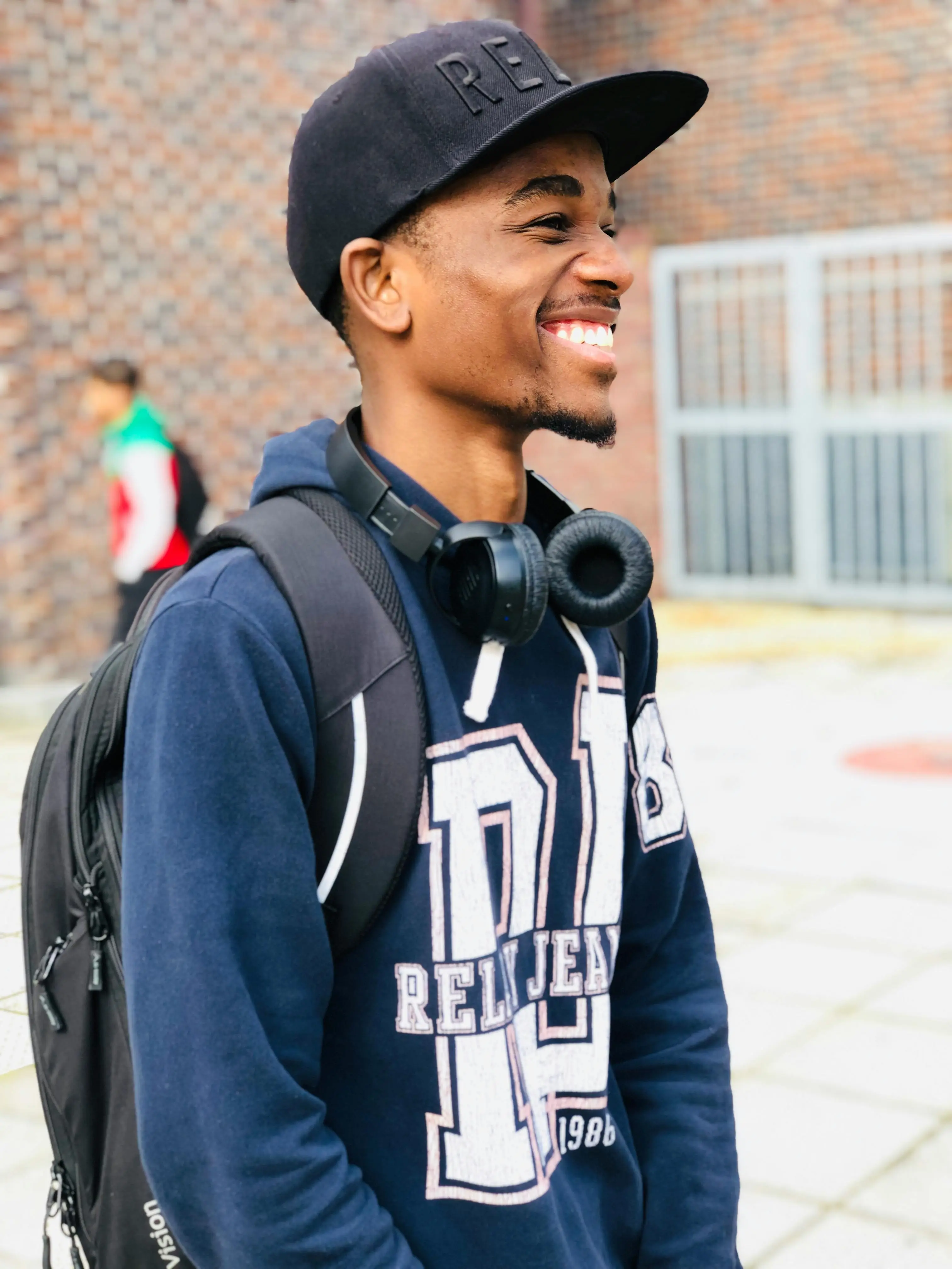 International student on campus